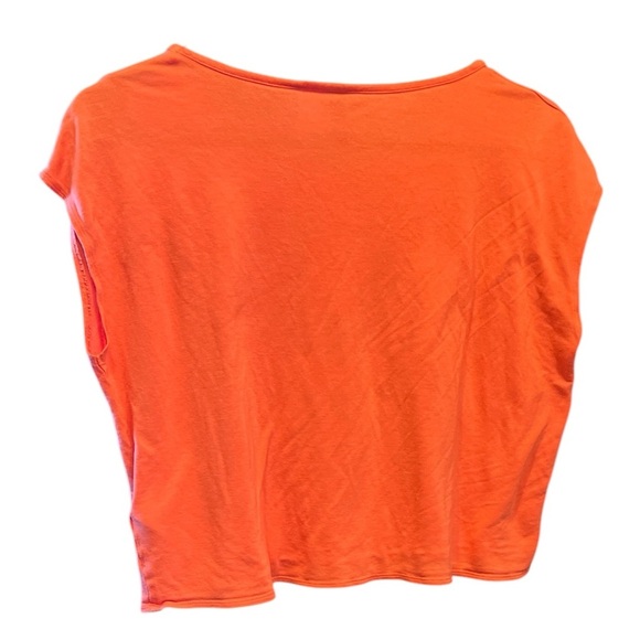 Divided by H&M Oversized Orange Crop Top - Size Medium - Picture 2 of 4